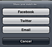 Share your stats via Facebook, Twitter, or email